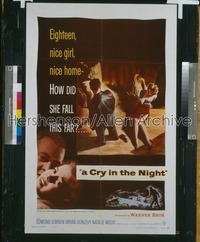 CRY IN THE NIGHT 1sh '56