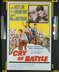 CRY OF BATTLE 1sh '63