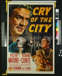 CRY OF THE CITY 1sh '48