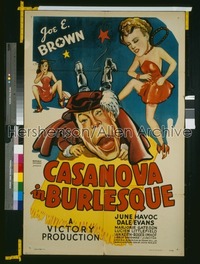 CASANOVA IN BURLESQUE 1sh '44