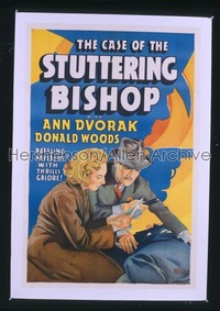 CASE OF THE STUTTERING BISHOP 1sh '37