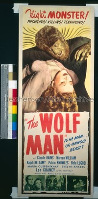 WOLF MAN ('41) insert R40s