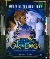 CATS & DOGS 1sh '01