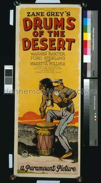 DRUMS OF THE DESERT ('27) insert '27