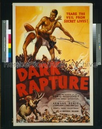 DARK RAPTURE 1sh '38