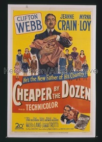 CHEAPER BY THE DOZEN ('50) 1sh '50