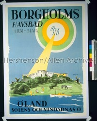 BORGHOLMS travel poster '29