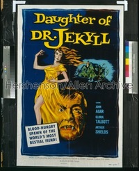 DAUGHTER OF DR JEKYLL 1sh '57