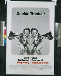 DIRTY HARRY/MAGNUM FORCE 1sh '75