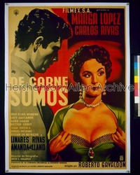 DE CARNE SOMOS Mexican poster '55