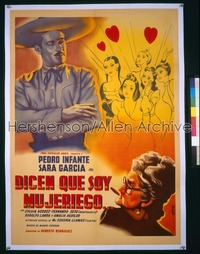 DICEN QUE SOY MUJERIEGO Mexican poster '49