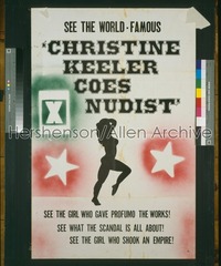 CHRISTINE KEELER GOES NUDIST 1sh '60s