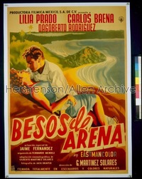 BESOS DE ARENA Mexican poster '59