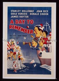 DAY TO REMEMBER ('55) English 1sh '53