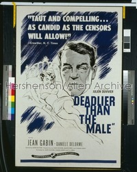 DEADLIER THAN THE MALE ('56) 1sh '56