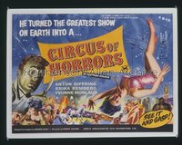 CIRCUS OF HORRORS British quad '60