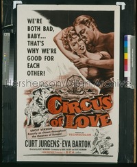 CIRCUS OF LOVE 1sh '54