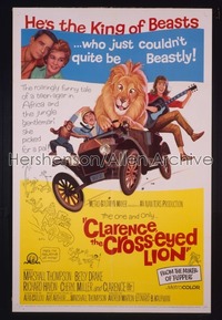 CLARENCE THE CROSS-EYED LION 1sh '65