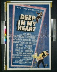 DEEP IN MY HEART 1sh '54