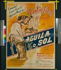 AGUILA O SOL Mexican poster '38