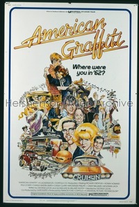 AMERICAN GRAFFITI style A 1sh '73