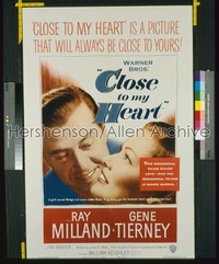 CLOSE TO MY HEART 1sh '51