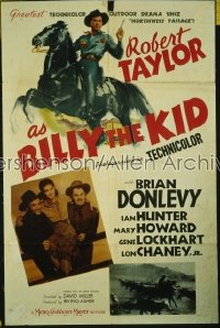 BILLY THE KID ('41) style D 1sh '41