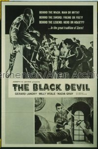 BLACK DEVIL 1sh '57