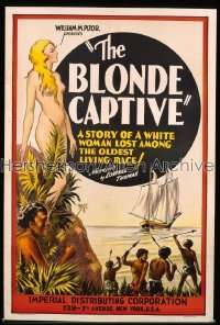 BLONDE CAPTIVE 1sh '32