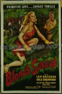 BLONDE SAVAGE 1sh '47