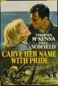 CARVE HER NAME WITH PRIDE English 1sh '58