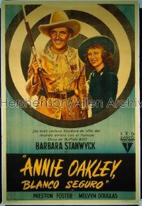 ANNIE OAKLEY Mexican poster '35