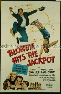 BLONDIE HITS THE JACKPOT 1sh '49