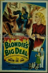 BLONDIE'S BIG DEAL 1sh '49