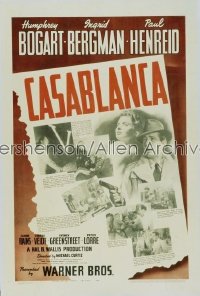 CASABLANCA ('42) 1sh '42