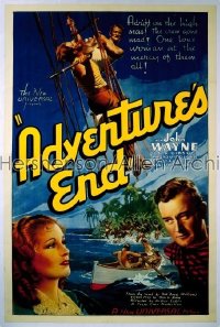 ADVENTURE'S END 1sh '37