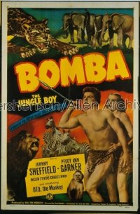 BOMBA THE JUNGLE BOY 1sh '49