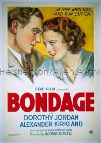 BONDAGE ('33) 1sh '33