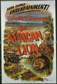 AFRICAN LION 1sh '55