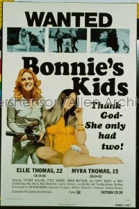 BONNIE'S KIDS 1sh '72