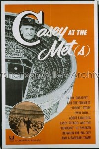 CASEY AT THE METS 1sh '65 Casey Stengel sparked romance between the city & baseball team!