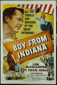 BOY FROM INDIANA 1sh '50