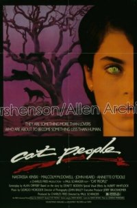 CAT PEOPLE ('82) style B 1sh '82