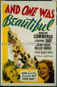 AND ONE WAS BEAUTIFUL 1sh '40