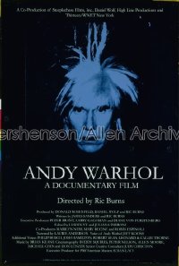 ANDY WARHOL ('06) 1sh '06