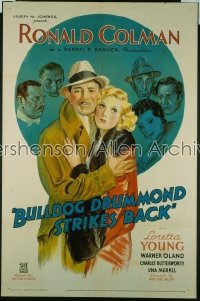 BULLDOG DRUMMOND STRIKES BACK ('34) 1sh '34