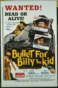 BULLET FOR BILLY THE KID 1sh '63