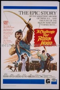 CHALLENGE FOR ROBIN HOOD 1sh '67