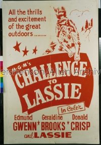 CHALLENGE TO LASSIE 1sh '49