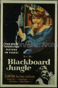 BLACKBOARD JUNGLE 1sh '55